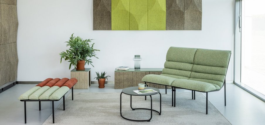 New circular soft seating collection for lounge areas from VANK