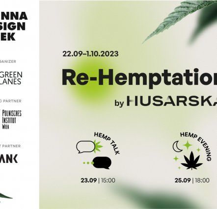 Die Ausstellung RE-HEMPTATION - besuchen Sie uns auf der VIENNA DESIGN WEEK, 22.09-1.10.