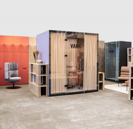 Zirkuläres Design von VANK auf der Workspace Design Show 2024 in London